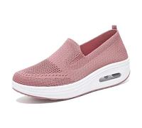 Scarpe Ortopediche Donna Sneakers Senza Lacci Slip On Comode Scarpe da Ginnastica Camminare Mesh Traspiranti Leggere Antiscivolo con Cuscino d'Aria e Zeppa Estate Tennis 2026