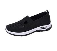 Scarpe Ortopediche Donne Ete Confortevole Piedi Larghi Sandali Scarpe Da Ginnastica Scarpa Memory Foam Donna Passeggiata Senza Lacci Basket Basket Comfort Chic Sneakers Leggere, 01 nero, 42 EU