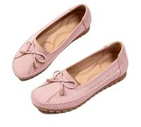 Scarpe Ortopediche in Pelle, Mocassini Eleganti Slip-on con Fiocco | Elegante pelle leggera, antiscivolo traspirante, ortopedica, slip-on e premium