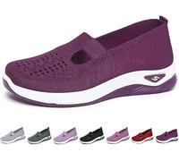 Scarpe Ortopediche Leggere Donna Sneakers Respirabili Senza Lacci Basculanti per Camminare Running Ginnastica 2024 Colore Solido Air Cuscino Traspiranti Estive
