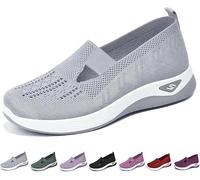 Scarpe Ortopediche Leggere Donna Sneakers Respirabili Senza Lacci Basculanti per Camminare Running Ginnastica 2024 Colore Solido Air Cuscino Traspiranti Estive