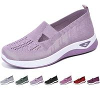 Scarpe Ortopediche Leggere Donna Sneakers Respirabili Senza Lacci Basculanti per Camminare Running Ginnastica 2024 Colore Solido Air Cuscino Traspiranti Estive
