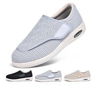 Scarpe Ortopediche per Anziani Regolabili Extra Larghe Facili da Indossare E Togliere per Alleviare Il Dolore Ai Piedi degli Anziani Scarpe da Passeggio per Donne E Uomini in Memory Foam (A1022