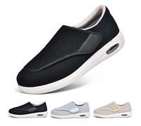 Scarpe Ortopediche per Anziani Regolabili Extra Larghe Facili da Indossare E Togliere per Alleviare Il Dolore Ai Piedi degli Anziani Scarpe da Passeggio per Donne E Uomini in Memory Foam (A10186