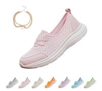 Scarpe ortopediche,Scarpe ortopediche da donna con suola morbida in rete confortevole,Scarpe da passeggio con supporto per arco plantare, rosa, 40 EU