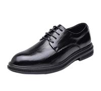 Scarpe Oxford da Sera Formali da Uomo in Pelle Italiana, con Lacci, Punta affilata, Casual, da Lavoro, Antiscivolo(39 EU)
