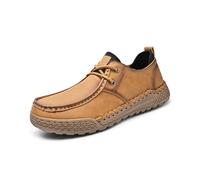 Scarpe Oxford da Uomo in Pelle Business Casual Mocassini Comode Leggere Traspiranti Antiscivolo Scarpe da Guida Marrone 41 EU