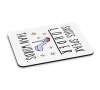 Scarpe Parlare Louder Than Parole PC Computer Mouse Pad - Divertente Moda