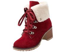 Scarpe Pelo Stivali Donna Estivi Traforati Comfort in Pelle Antiscivolo Laterale E Lacci con Motivo Stampato Stivali da Cowboy Texani per Donna Scarpe Inverno