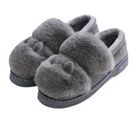 Scarpe pelose Femminile Usura Esterna Pantofole in Cotone Femminile Pacchetto Inverno Con 2024 Nuovo Fondo Spesso Imbottito Scarpe in Cotone Scarpe Da Donna Modelli Invernali Open Toe Pantofole Fuzzy