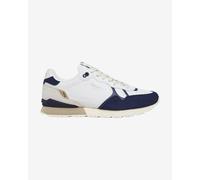 Pepe Jeans Sneaker Brit Ivy in pelle bianca e blu scuro Taglia 44