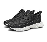 Scarpe per ascensore, da uomo, con lacci, leggere, traspiranti, traspiranti, per il tempo libero, scarpe da trekking, scarpe da trekking, Nero , 37.5 EU
