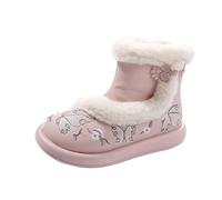 Scarpe per bambini 34 invernali Water Proof Flat Keep Warm Snow Boots Comfortable Shoes Scarpe per bambini 34, Colore: rosa., 28 EU