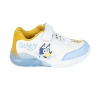 Scarpe per Bambini Bluey - Bianco e Blu - Misura 25 - Chiusura in Velcro - Scarpe Sportive con Suola in TPR e Luce LED - Punta Rinforzata - Prodotto Originale Disegnato in Spagna