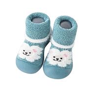 Scarpe per bambini e bambine con animali WarmThe Floor Non Prewalker Scarpe I N C, Verde, 22 EU