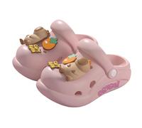 Scarpe per bambini sandali per ragazze per uso quotidiano, per giocare all'aperto e per la spiaggia. Comode e morbide scarpe casual con cinghie regolabili e simpatico design capybara per pantofole 1