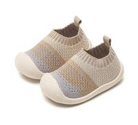 Scarpe per Bambini Scarpe con Calzini per Bambini Traspiranti per Neonati e Bambini Piccoli Pantofole Stivali da Interno e da Esterno Scarpe per i Primi Passi Scarpe da (Yellow 22 Infant)