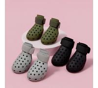 Scarpe per cani da passeggio in strade calde - adatte per cani di piccola, media e grande taglia, stivali protettivi per le zampe dei cani, facili da indossare e togliere, antiscivolo, impermeabili, f