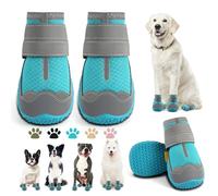 Scarpe per cani di taglia grande, stivali per cani di taglia media e protezioni per zampe per pavimenti in legno, scarpine per cani da esterno per marciapiedi caldi invernali sulla neve, scarpe