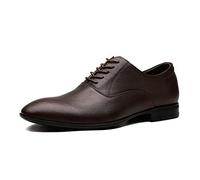 Scarpe per Gli Uomini Allacciati in Punta di Punta Rotonda a Basso Blocco Top -Tallone Resistente al Tallone Non Slip in Gomma da Ballo
