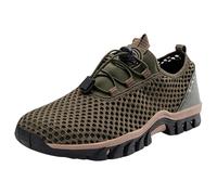 Scarpe per il tempo libero, da uomo, cave, traspiranti, ad asciugatura rapida, per il tempo libero, sandali, verde, 38.5 EU