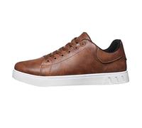 Scarpe per il tempo libero da uomo in pelle, colore marrone, antiscivolo, impermeabili, comode, scarpe da corsa, leggere, leggere, basse, da jogging, eleganti, da lavoro, casual, marrone, 42 EU