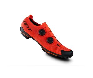 Scarpe per MTB DMT carbonio KM0 Knit 2 Boa - Colore: Rosso, Numero: 40