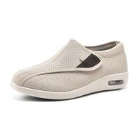 Scarpe per Piedi gonfi, Scarpe da Ginnastica per Il Tempo Libero da Interno ed Esterno, Scarpe da Donna Extra Larghe, Chiusure Regolabili Leggere e Traspiranti, Calzature Ortopediche,37.5EU