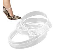 Scarpe Per Scarpe Allentate, 1 Paia Tacco Invisibile Trasparente, Scarpa Elastica Anti-Caduta Invisibili Comodi Tacchi Alti, Caviglia Po
