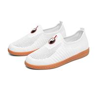 Scarpe per Tai Chi Qi Gong wu Shu Kung Fu Karate Taekwondo Karate Calzature Sneakers Donna Uomo Bambino Sportive Palestra Arti Marziali Antiscivolo(Size:40(25cm),Color:Bianco)