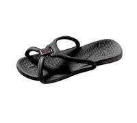 Scarpe pieghevoli da donna per la borsa, leggere, per la doccia, per hotel, antiscivolo, piatti, anti-sudore, traspiranti, pieghevoli, Nero , 35 EU