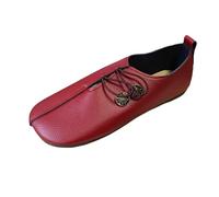 Scarpe Platform Donna Ortopedica Sneakers Running Baste Slip-on per Uso Quotidiano con Punta Arrotondata Leggere e morbide Comfort duraturo (Red, 43)