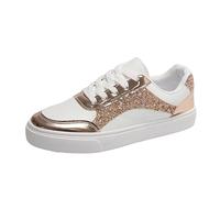 Scarpe Primavera Donna Ginnastica Scarpe per Camminare Donna da Ginnastica da alla,con Paillettes,Scintillanti,Casual,Lucide,con Tomaia in Tela,Comode E Ammortizzate,per Camminare in Strada,La