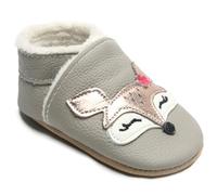 Scarpe Primi Passi Bimba Bimbo Invernali Scarpine Primi Passi Bambina Scarpine in Pelle Bambino Calda Fodera Pantofole Bambini(Volpe Peluche, 6-12 Monate)
