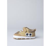 Scarpe primi passi bimbo beige mickey mouse