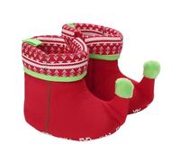 Scarpe primi passi per neonati, suola morbida, antiscivolo, per bambini e ragazze, ideali per occasioni festive, feste e come poggiapiedi nella culla., Colore: rosso, 22 EU