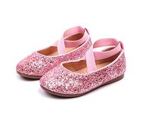 Scarpe Principessa con Paillettes Scarpe da Principessa per Bambina Scarpe da Bambina Scarpe Glitterate Ragazza Scarpe Bambina Scarpe Bambina Cerimonia (30 Little Kid)