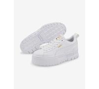 Scarpe Puma Mayze Lth bianco puro junior - 37.5