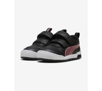 PUMA MULTIFLEX 2 Glitz FS V Inf, Sneaker Bimba 0-24, Black-Rose Gold, 21.5 EU