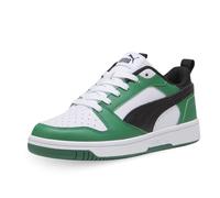 PUMA Rebound V6 Lo Jr, Sneaker Unisex - Bambini e ragazzi, Puma White Puma Black Archive Green, 38 EU
