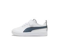SCARPE PUMA RICKIE AC+ PS WHITE EVENING BLUE BAMBINO 385836 50 SNEAKERS STRAPPI