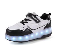 Scarpe Ragazza da Ragazzo con Ruote, Scarpe con luci,2 in 1 per Bambini, con rotelle, per Skateboard, Sneakers