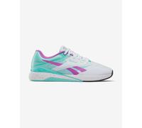 Reebok Nano X5, Sneaker Unisex-Adulto, FTW White/AI Aqua/Purple Rave, 44.5 EU