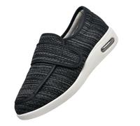 Scarpe Regolabili per Gli Anziani,per Alluce Valgo,Fasi Post Operatorie e Lunghe Guarigioni,Scarpe Traspiranti Antiscivoloile,Black Gray,41