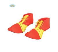 Scarpe Rosse e Gialle da Clown da Adulto per Carnevale