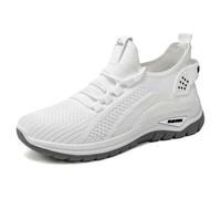 Scarpe Running Sneakers da Donna alla Moda per l'uso Quotidiano Casual, con Lacci, comode e Piatte, Versatili per la Primavera e L'Estate. (White, 39)