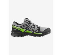 Scarpe Salomon Speedcross ClimaSalomon Waterproof grigio nero verde per bambini - 34