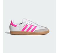 adidas Samba Og J Undefined's 3-Stripes 60S Retro Contrast Sneaker, Bianco Rosa, 5 Big Kid