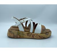 Scarpe sandali donna ALVIERO MARTINI n2190 0371 beige geo white bianco