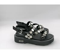 Scarpe sandali donna CULT clw477000 Ziggy black nero fibbia borchie